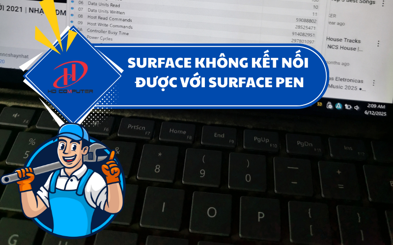 Surface không kết nối được với Surface Pen – Nguyên nhân và cách xử lý